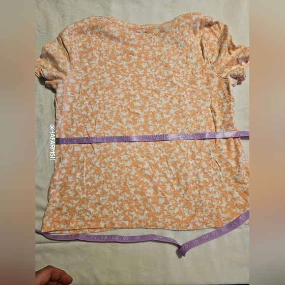 Studio Works Orange n White print - Picture 5 of 6